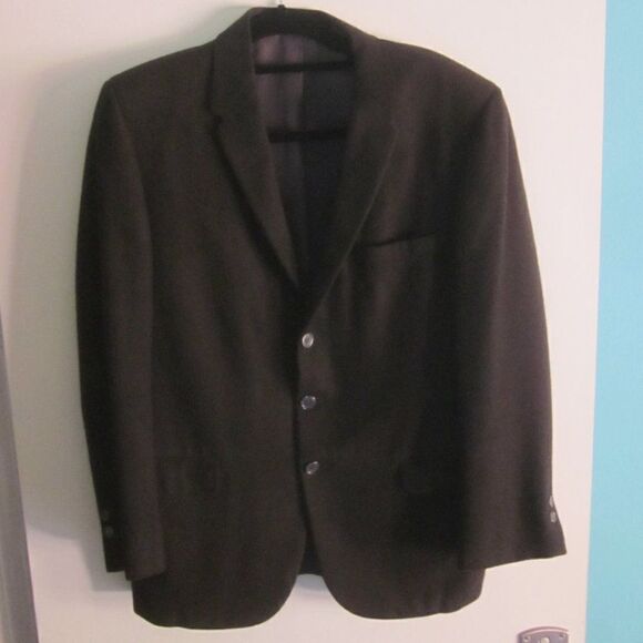 Vintage 1950’s  Cashmere Blazer Jacket Womens L Men’s S  See Measurements - Picture 8 of 10